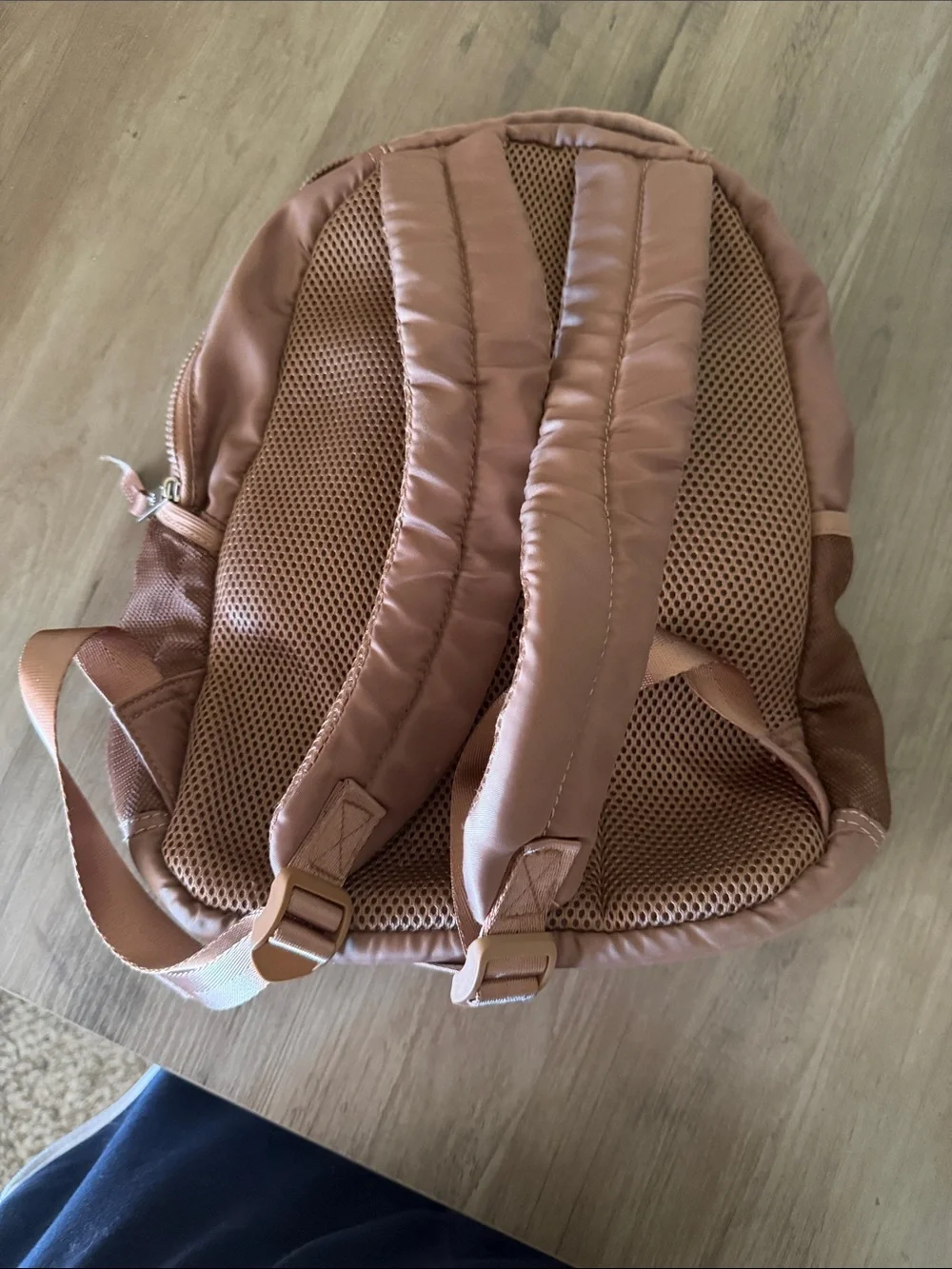Women's Nylon Drawstring Backpack - Blush